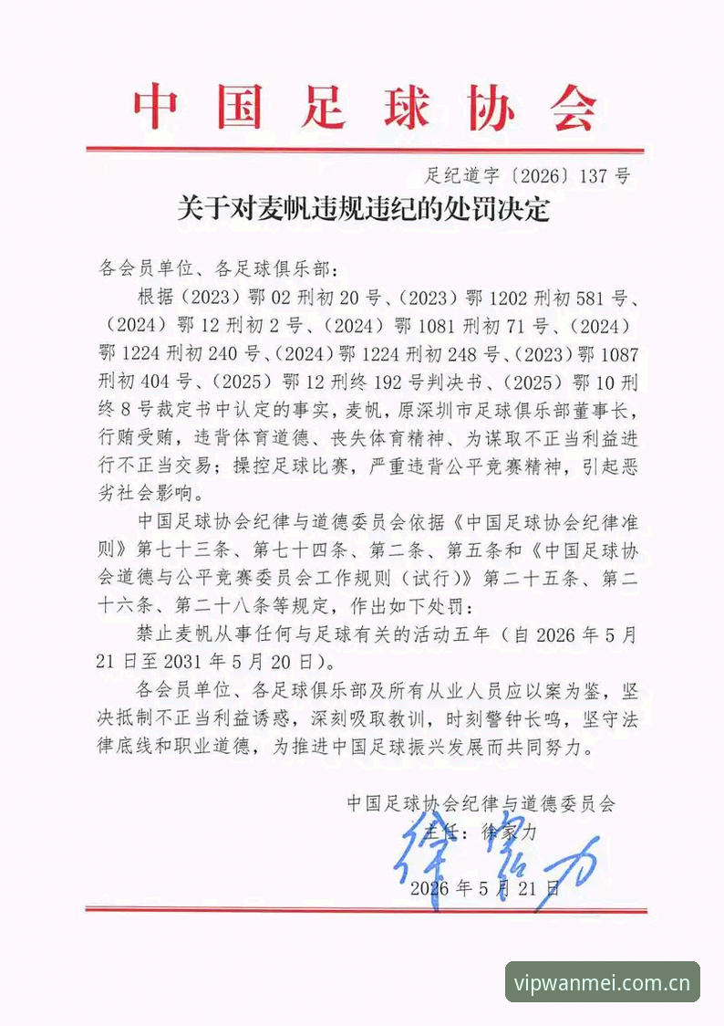 完美体育iOS兼容官方下载 中国足协第三批禁足名单深度解读:终身禁赛与五年处罚完整指南